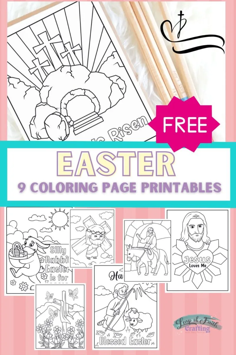 Free religious easter coloring pages printables