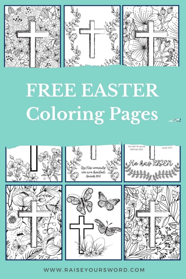 Free christian easter coloring pages