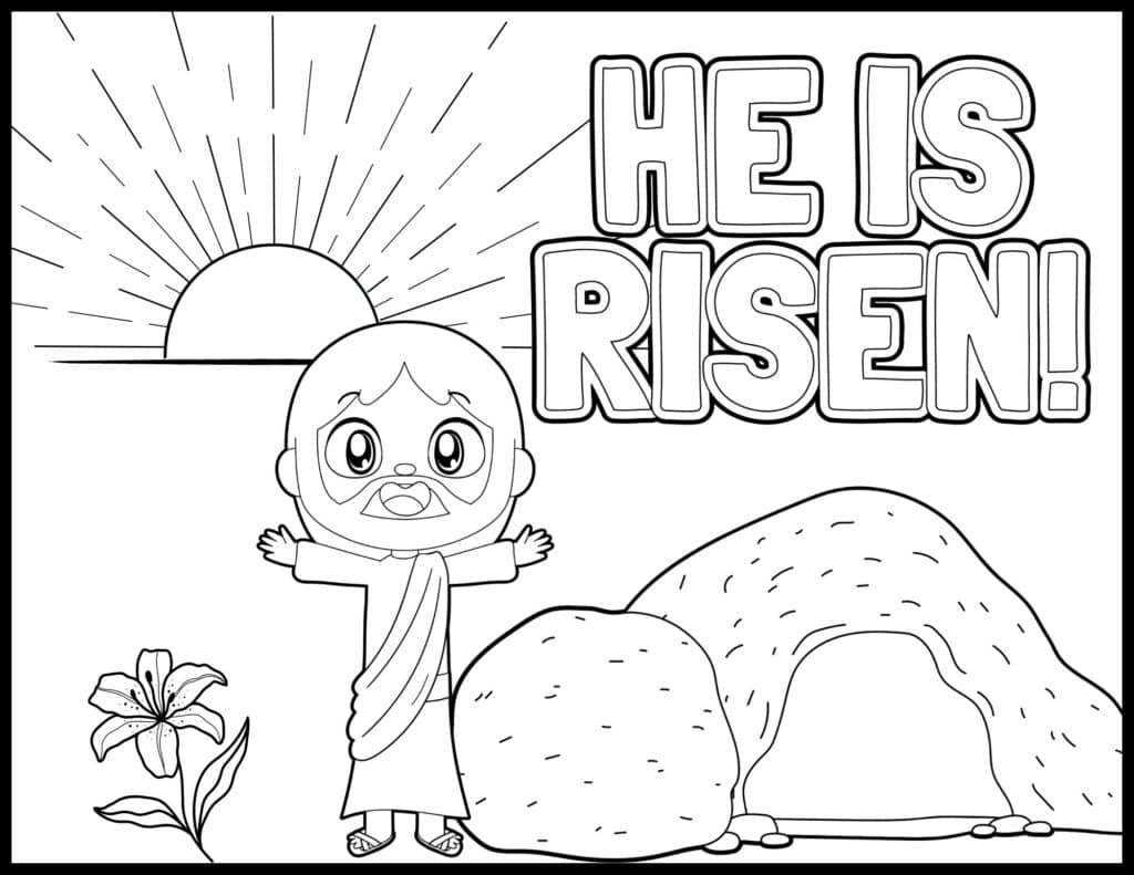 Free printable christian easter coloring pages