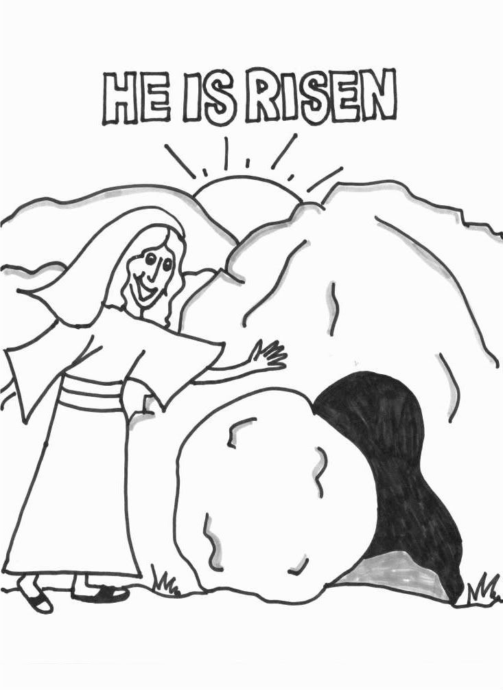 Religious easter coloring pages