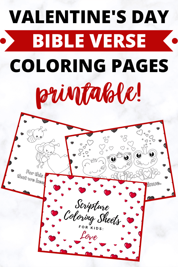 Valentines day bible verse coloring pages for kids