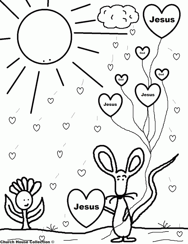 Jesus coloring page printable for free download