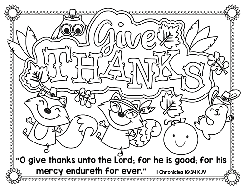 Thanksgiving bible printables