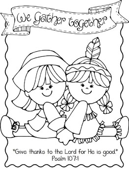 Thanksgiving coloring pages by jannysue tpt