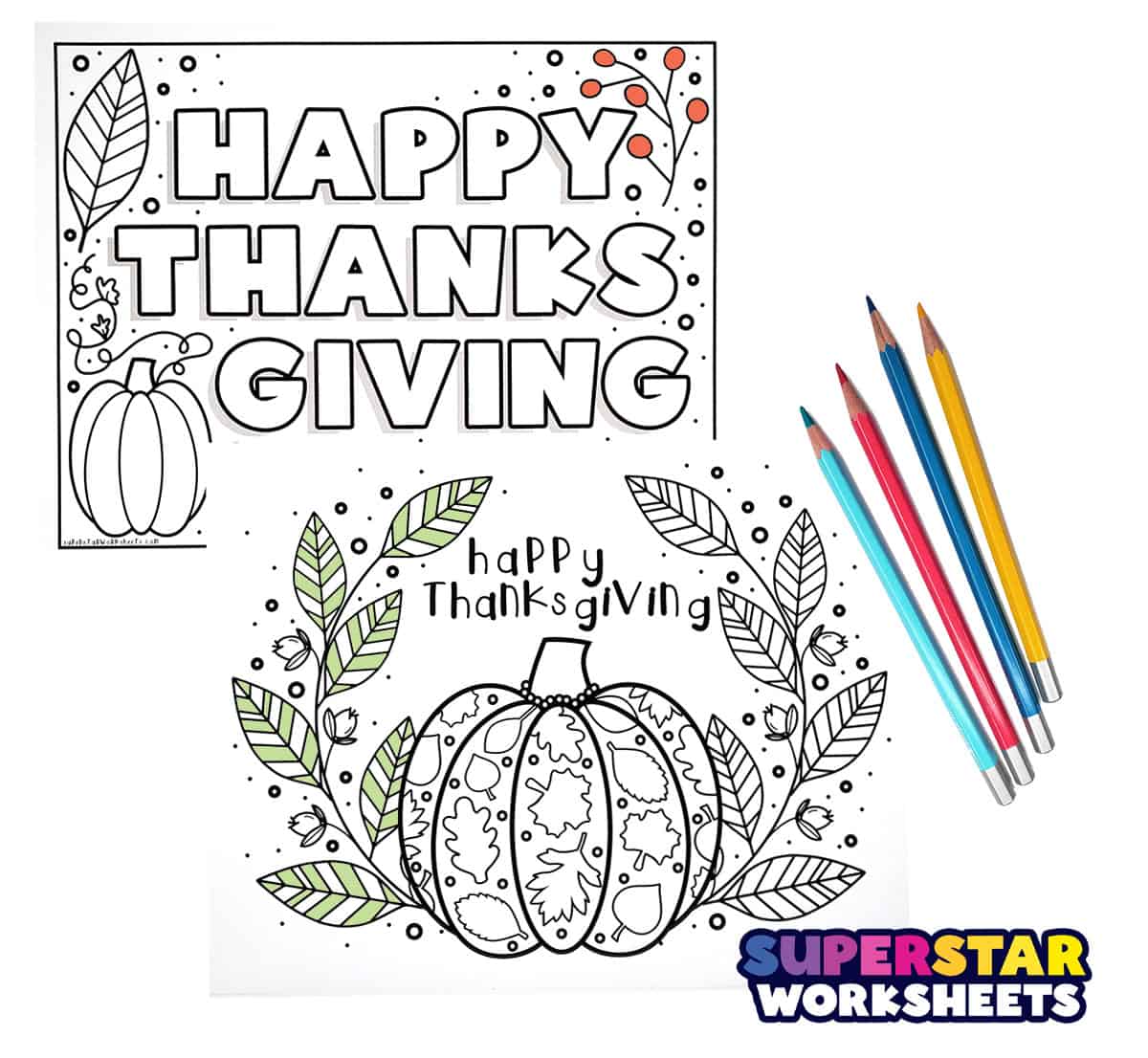 Thanksgiving coloring pages