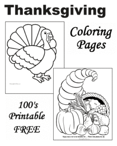 Free thanksgiving coloring pages for sunday school