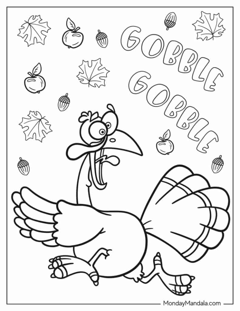 Thanksgiving coloring pages free pdf printables