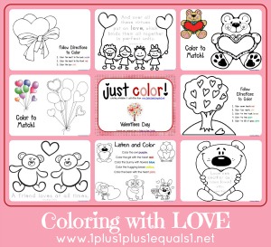 Free valentines day coloring pages