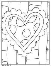 Valentines day coloring pages