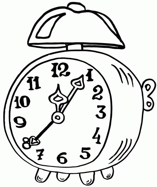 Epic alm clock coloring page clock alm clock coloring pages