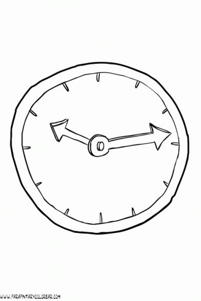 Imagen reloj para colorear reloj reloj despertador despertador