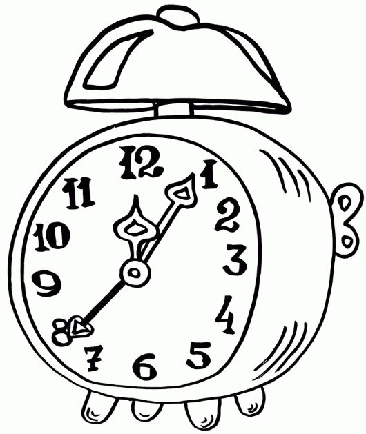 Epic alarm clock coloring page clock alarm clock coloring pages