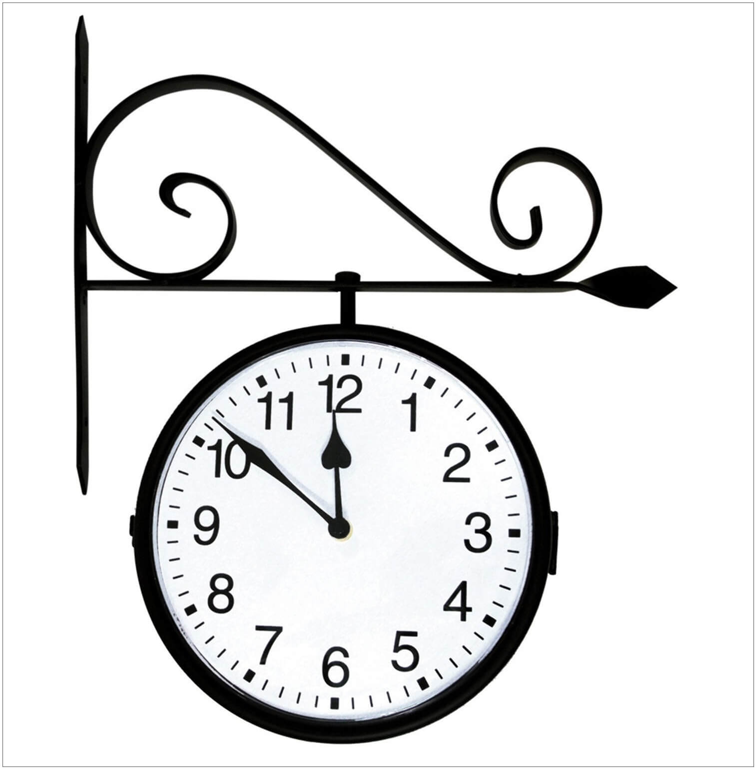 Hanging clock coloring page