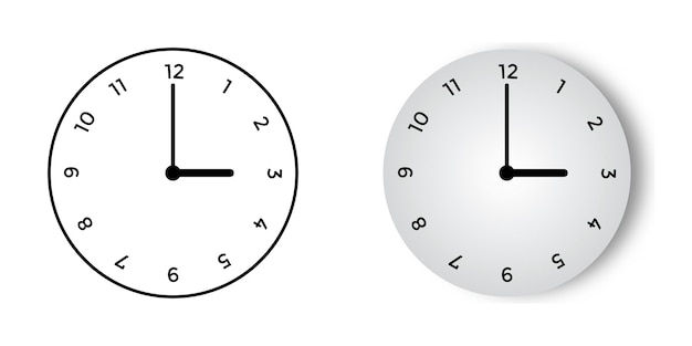 Premium vector clock coloring pages and vector illustration