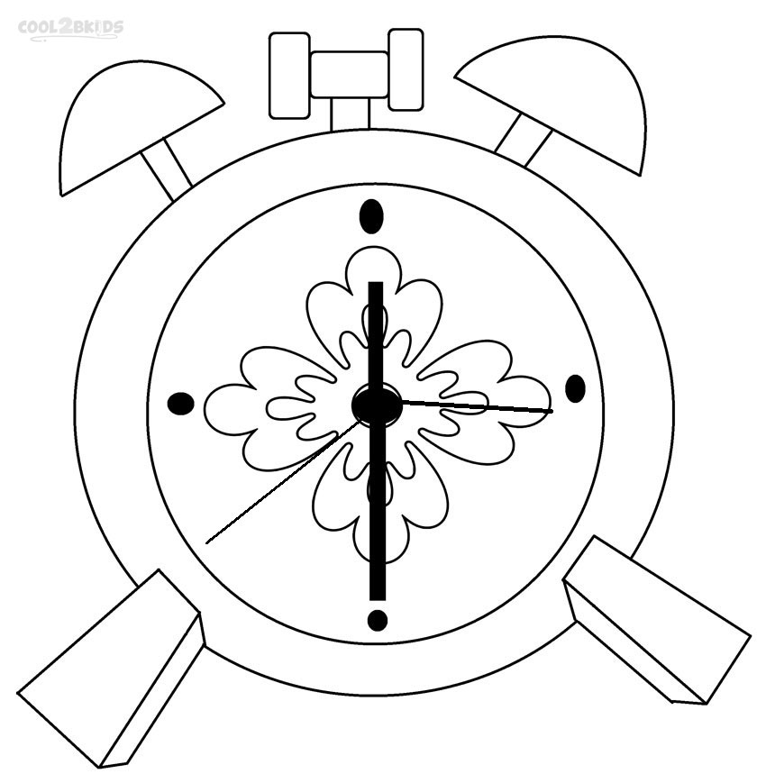 Dibujos de reloj para colorear