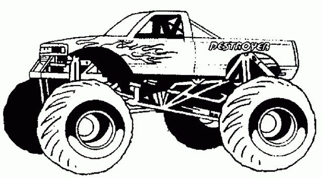 Inspiration picture of monster jam coloring pages