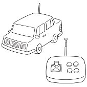 Remote control car stock illustration