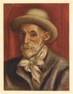 Pierre auguste renoir lithograph self portrait