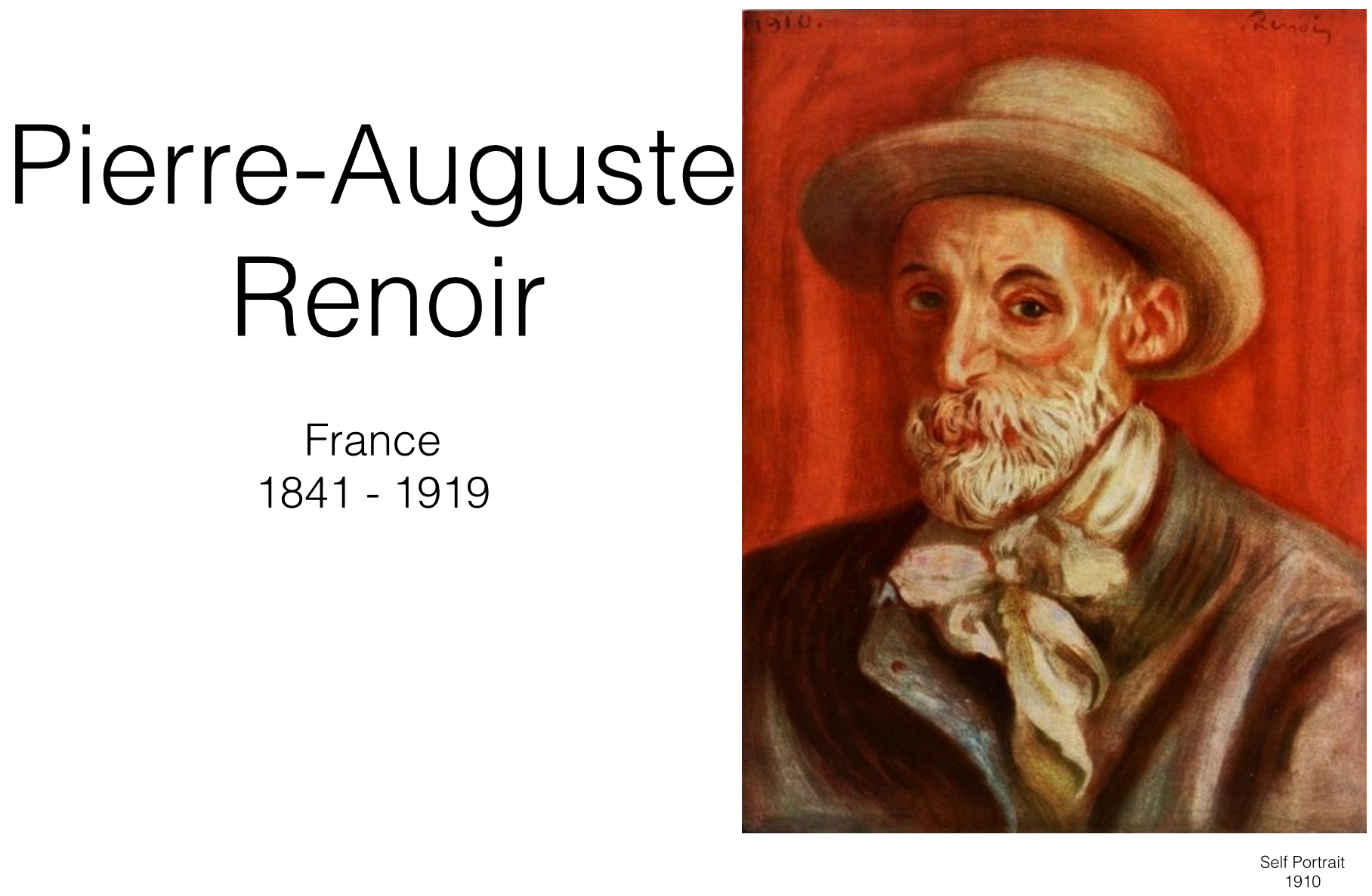 Renoir art lesson