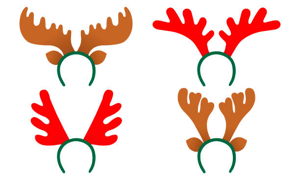 Reindeer ears stock illustrations royalty