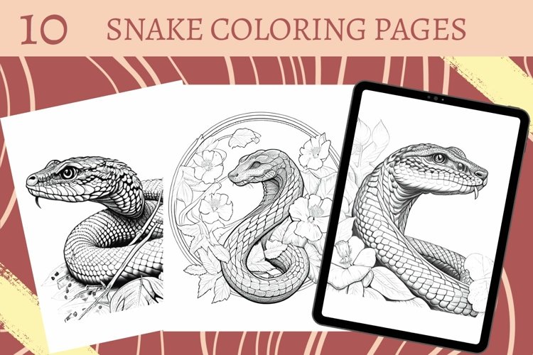 Snake coloring pages