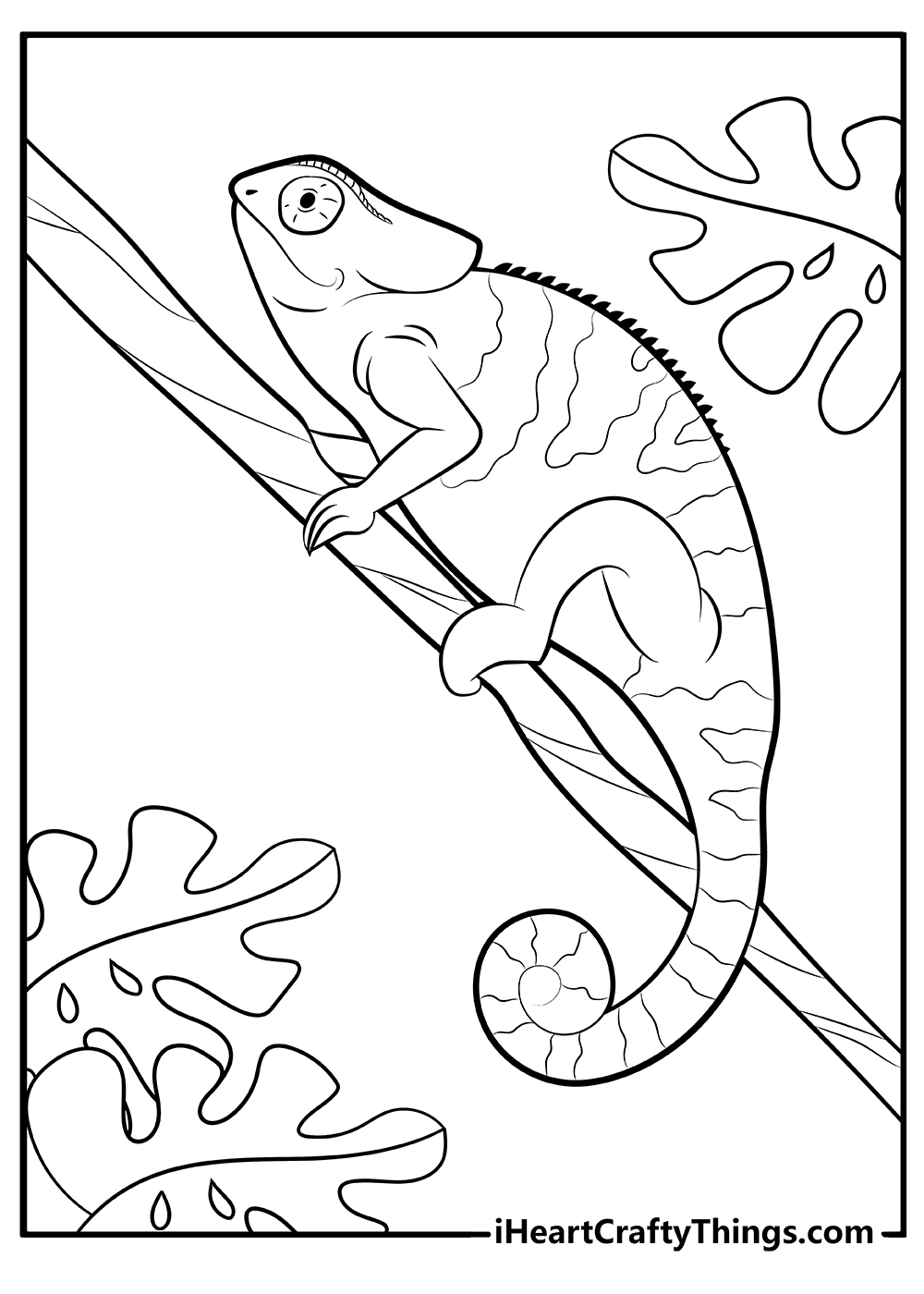 Lizard coloring pages free printables