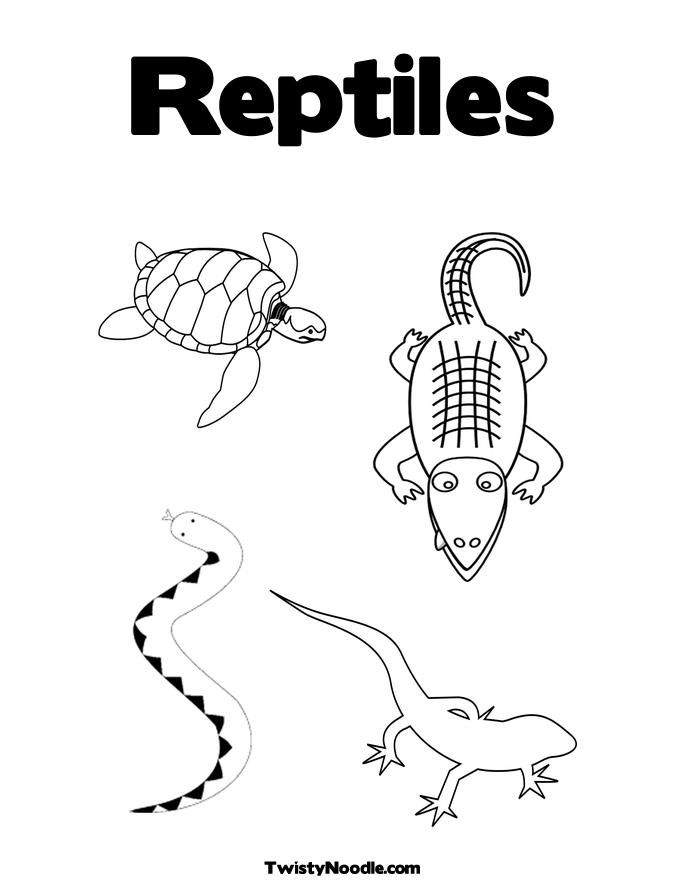 Printable coloring pages of reptiles