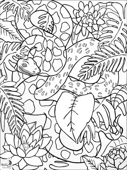 Distance activity reptile coloring page snake by mrs bs classroom creations