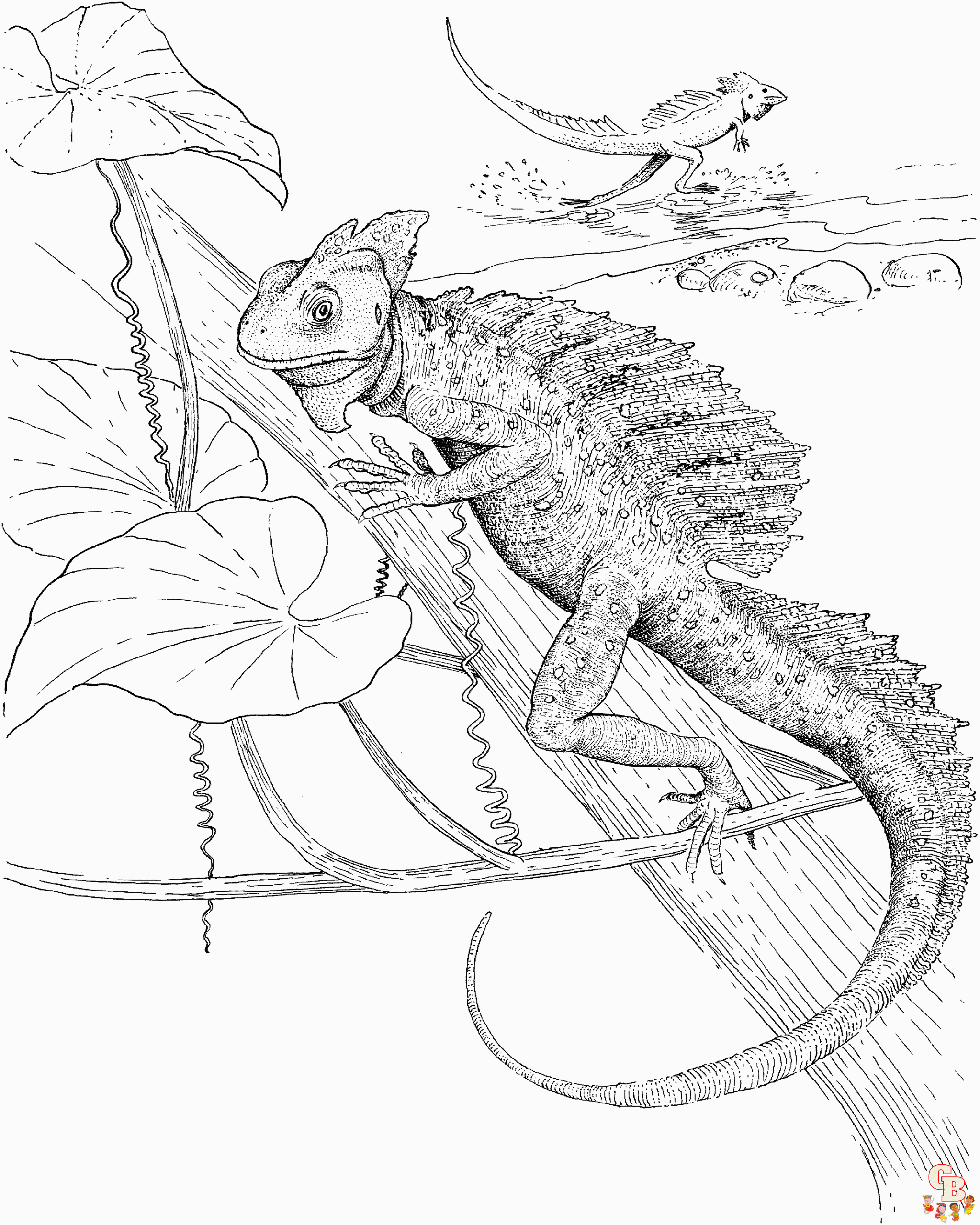 Enjoy the fun of learning with reptile coloring pages