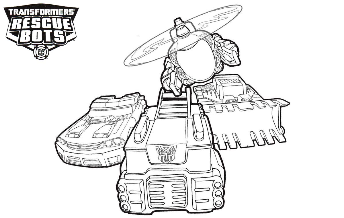 Rescue bots coloring pages