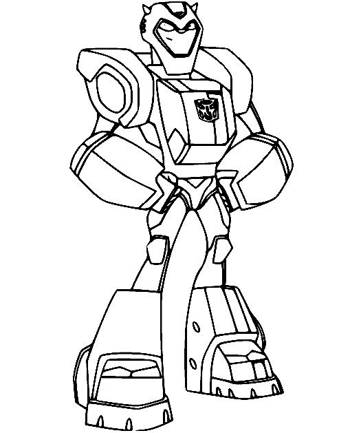 Printable rescue bots coloring page