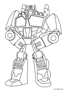 Free printable optimus prime coloring pages for kids