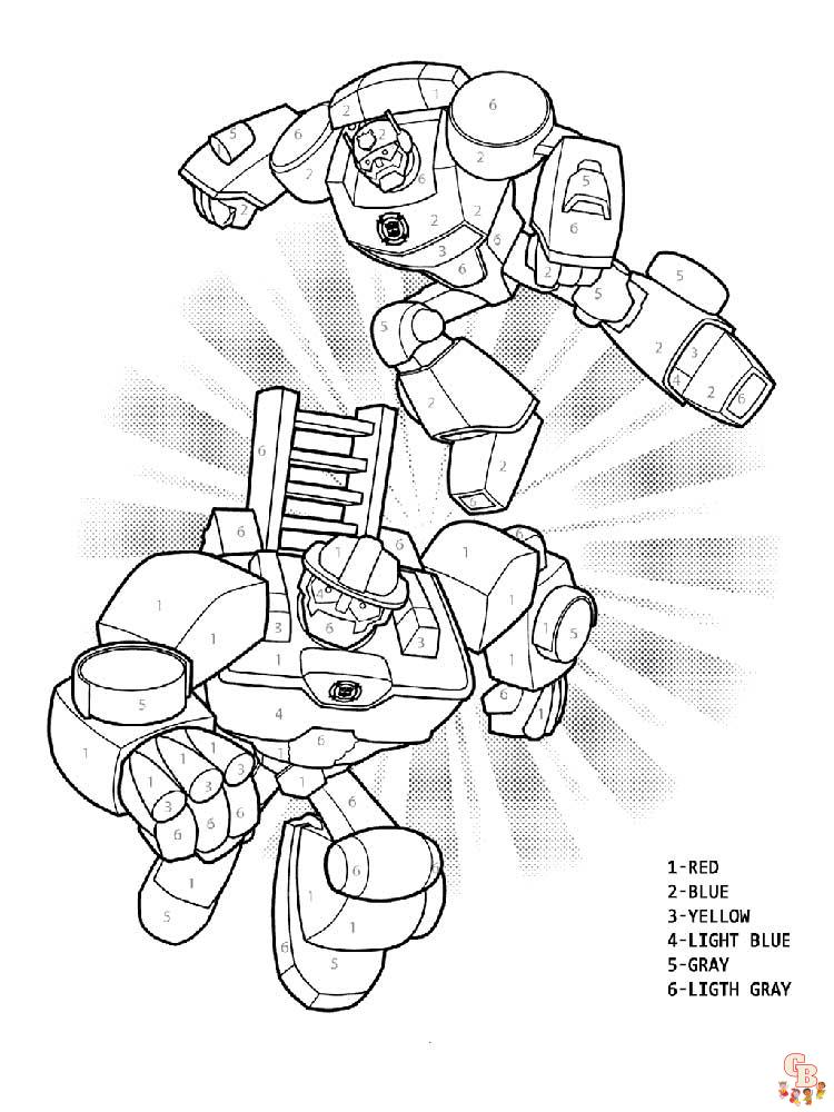 Rescue bots coloring pages free printable and easy to color