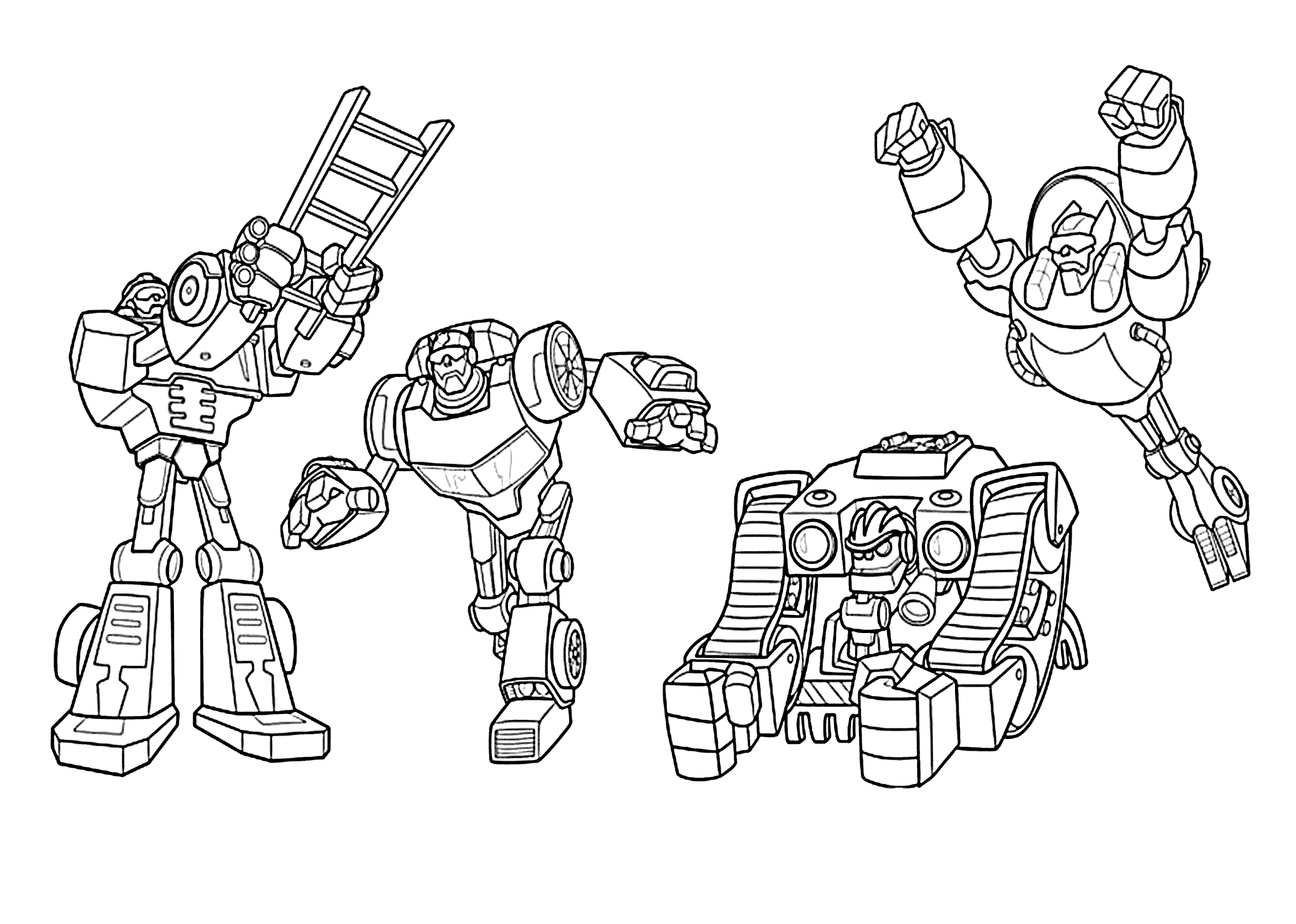 All rescue bots coloring pages for kids printable free transformers coloring pages cartoon coloring pages halloween coloring pages