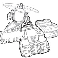 Transformers rescue bots coloring pages and promo still