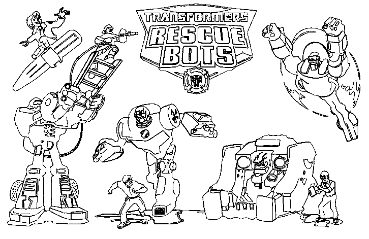 Rescue bots coloring pages