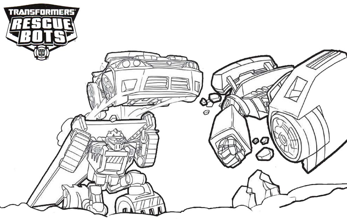 Rescue bots coloring pages