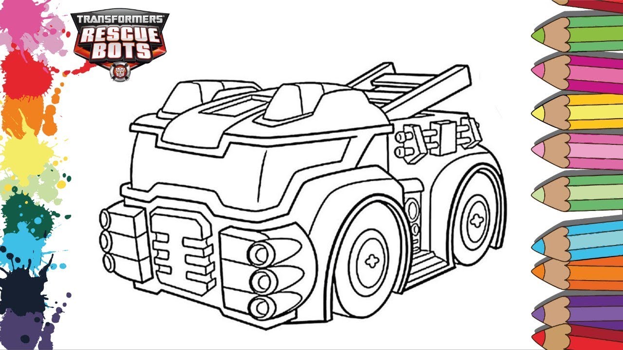 Transformers rescue bots page coloring ðhow to coloring rescue bots heatwave