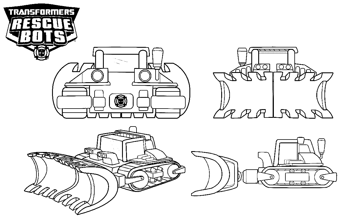 Rescue bots coloring pages