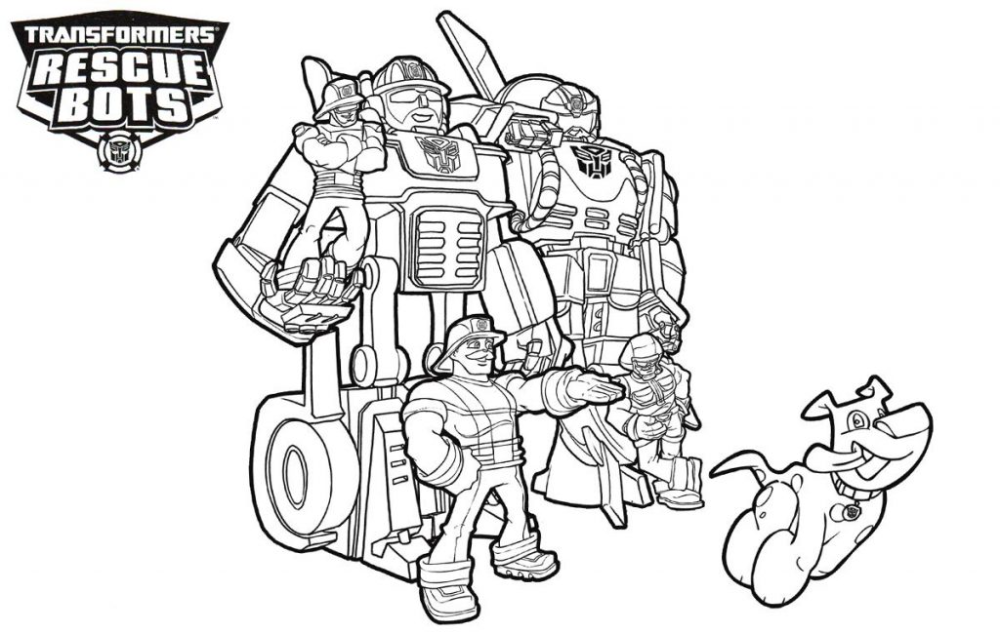 Rescue bots coloring pages