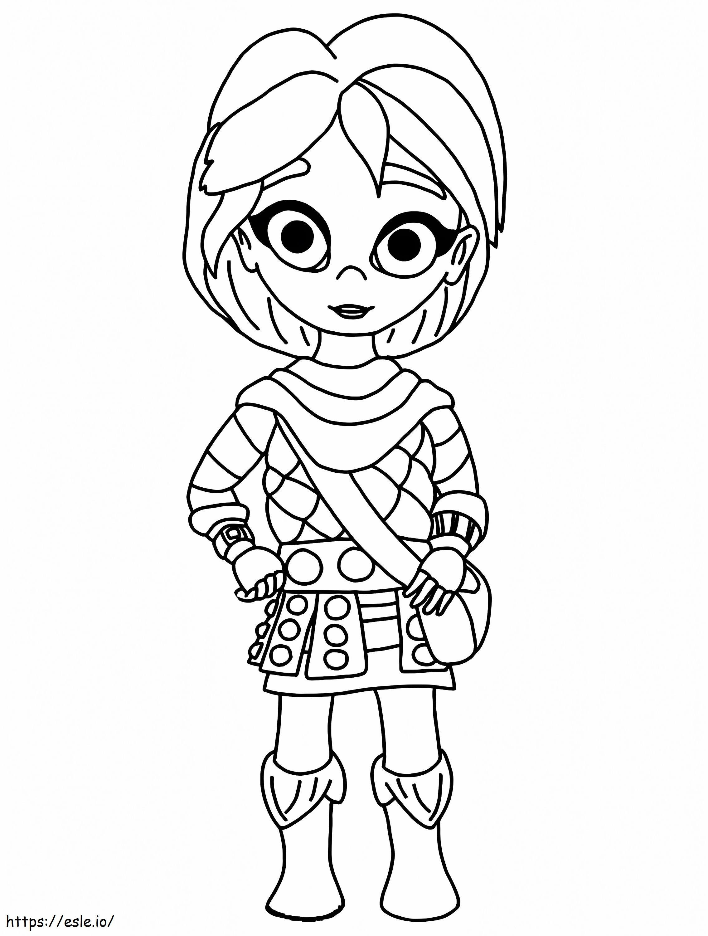 Leyla in dragons rescue riders coloring page