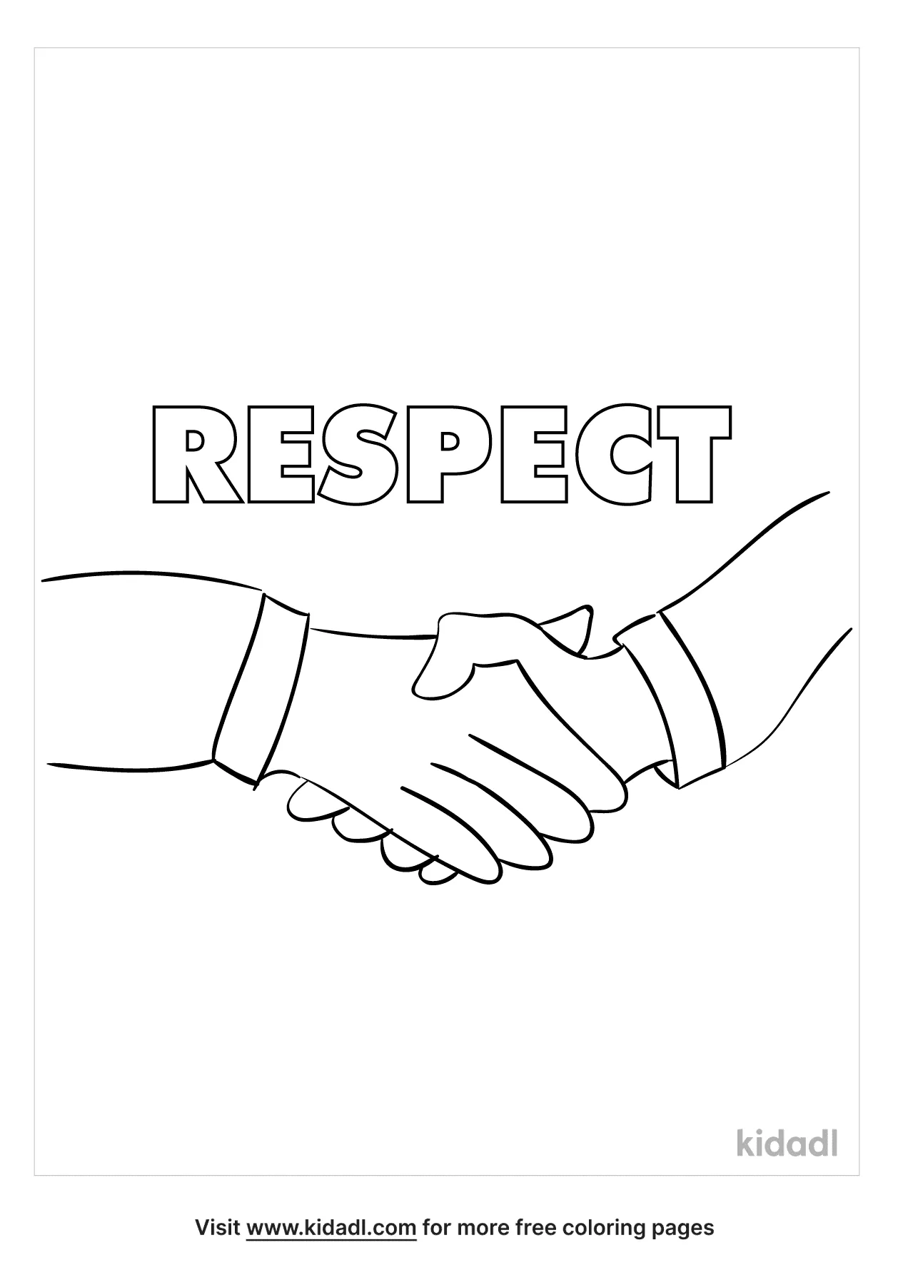 Free respect coloring page coloring page printables