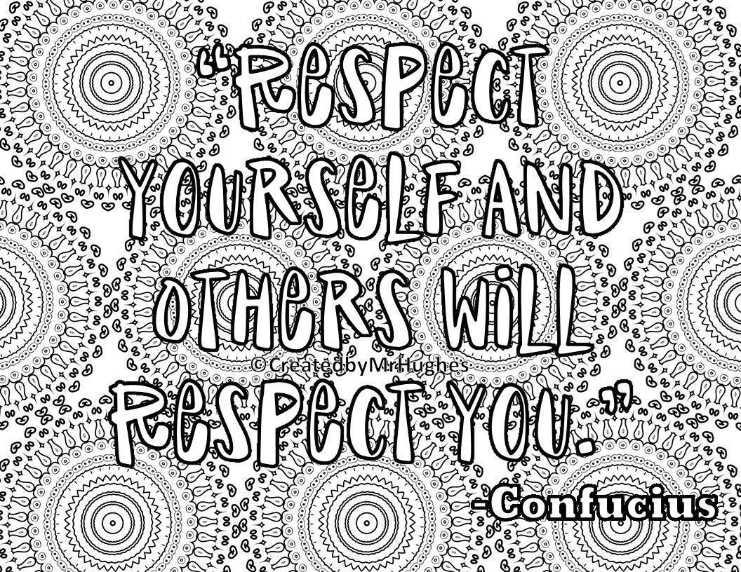 Kindness something we can all give respect quotes quote coloring pages quotes for kids