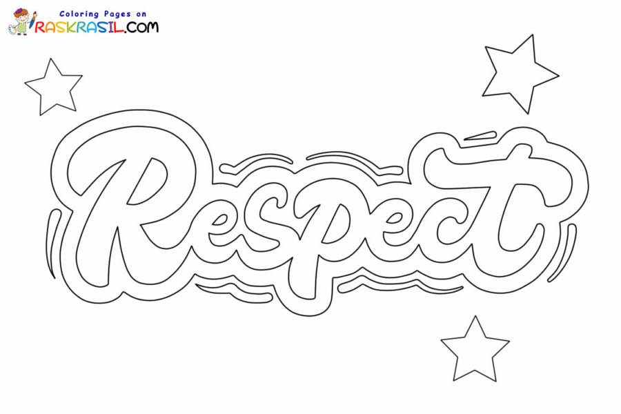 Respect coloring pages