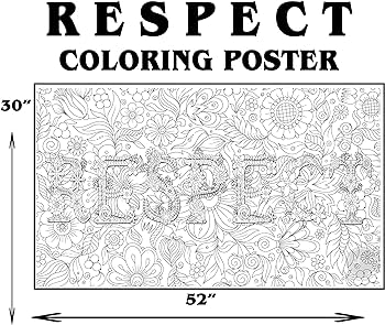 Sjprinter giant coloring poster for kids and adults