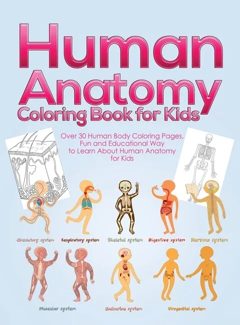 Human anatomy coloring book for kids over human body coloring pages fu