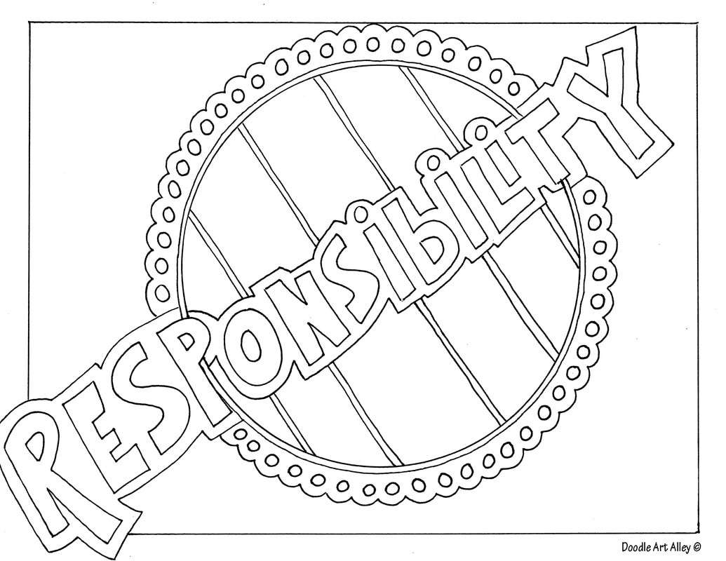 Word coloring pages