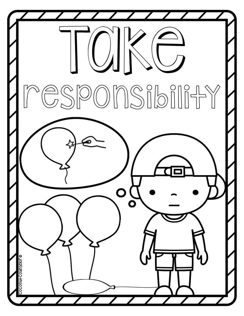 Conflict resolution coloring pages made by teachers