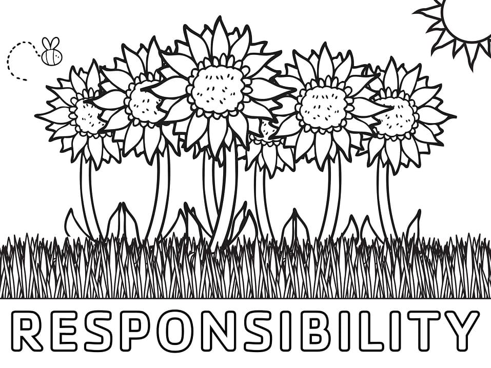 Free printable responsibility fãrbung seite