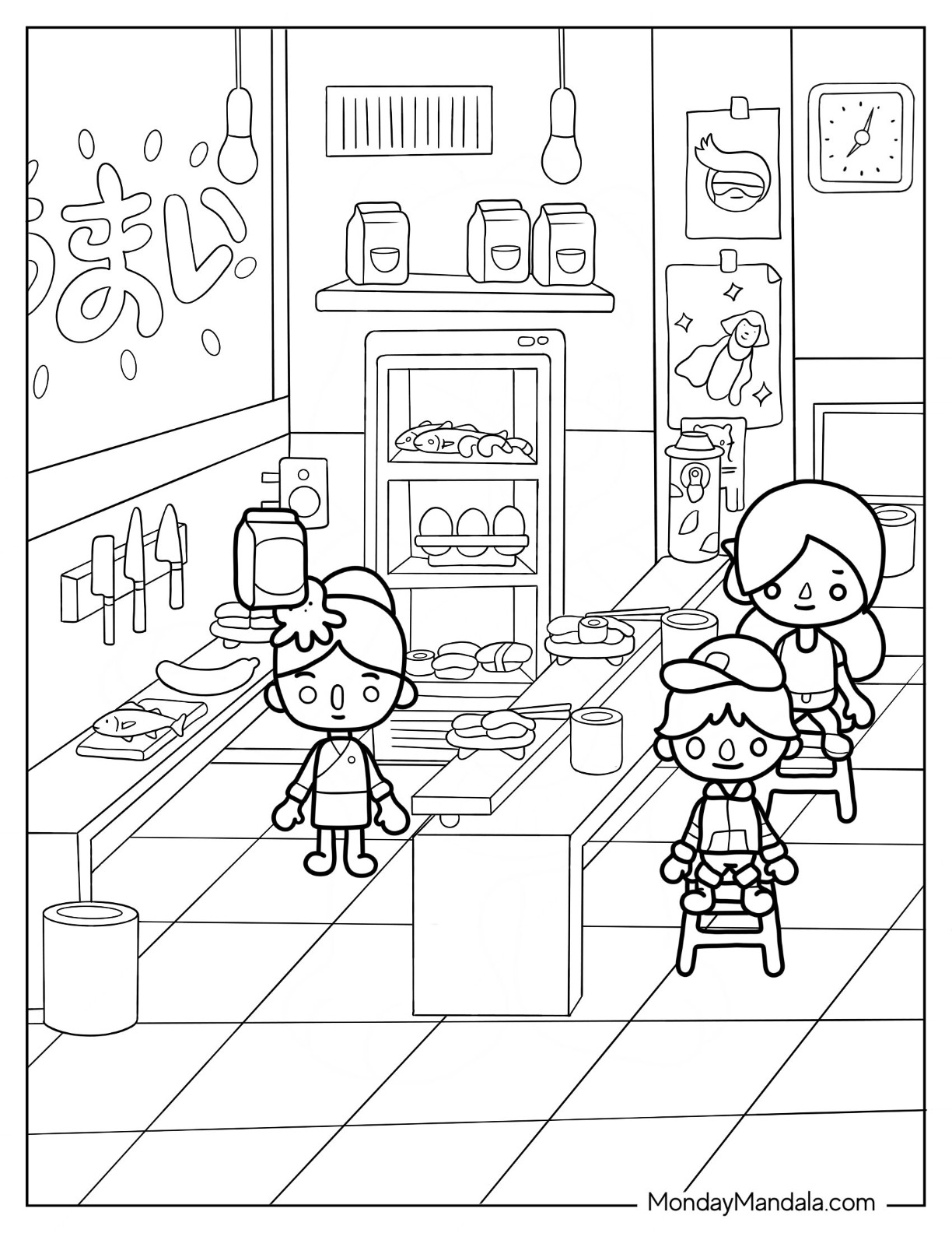 Toca boca coloring pages free pdf printables